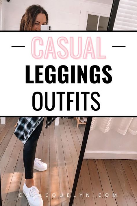 The best everyday and workout leggings outfits! casual leggings outfit fall l casual leggings outfit winter Leggings Outfit Winter Sneakers, Midsize Leggings Outfit Summer, Black Leggings And Tennis Shoes Outfit, 2023 Leggings Outfit, Legging And Sweatshirt Outfit, Leggings Outfit Fall 2023, Vans And Leggings Outfits, Rainy Day Leggings Outfit, Leggings And Tshirt Outfits