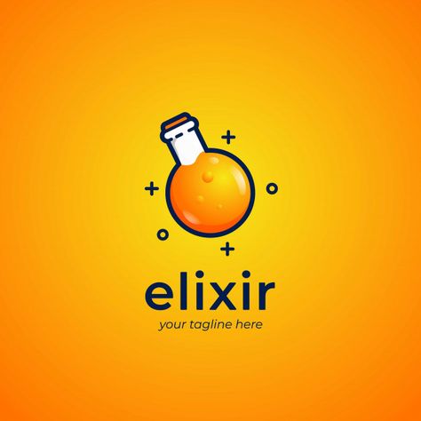 Elixir Logo Design, Elixir Logo, Elixir Bottle, Perfume Adverts, Perfume Logo, Bottle Logo, Colored Glass Bottles, Cosmetics Banner, Summer Banner