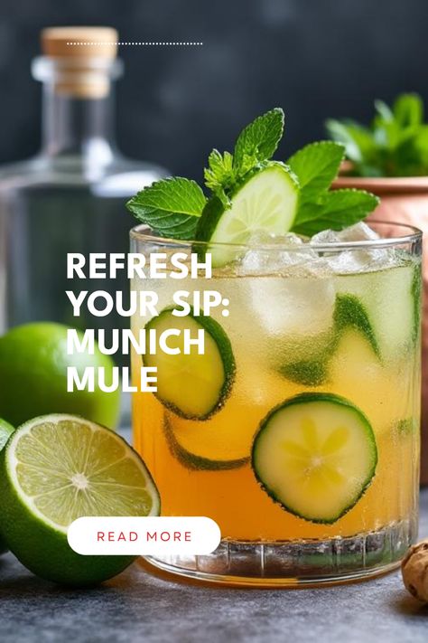 Looking for a fresh twist on a classic? Try the Munich Mule! This refreshing cocktail flips the traditional Moscow Mule upside down with a splash of aromatic gin, highlighting the rich heritage of German spirits. Mixed expertly with zesty citrus and fiery ginger beer, it brings a delightful fusion of flavors. Perfect for gatherings or a chill evening. Whether you’re hosting a party or just unwinding after a long day, the Munich Mule is a crowd-pleaser. Get ready for a deliciously unique sipping experience! Dark N Stormy Cocktail, Gin And Soda, Iced Tea Cocktails, Mule Cocktail, Copper Mug, Refreshing Cocktail, Long Island Iced Tea, Tea Cocktails, Unique Cocktails