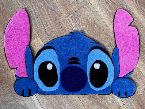 Stitch Carpet, Rugs For Kids Room, Stitch Rug, Rugs For Kids, Art Rug, Tufted Rugs, Cartoon Fan, Carpet Rugs, Rug For Bedroom