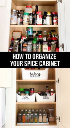 Spice Cabinet Organization, Diy Spices, Spice Cabinet, Spice Storage, Diy Kitchen Storage, Kitchen Spices, Spice Organization, Kitchen Cabinet Organization, Decoration Inspiration