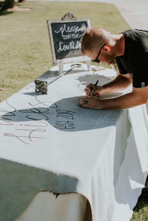 Unique Guest Book Ideas, Boho Wedding Guest Book, Western Bridal Showers, Graduation Guest Book, Fall Wedding Arches, Guest Book Ideas, Unique Guest Book, Wood Guest Book, Cowboy Wedding