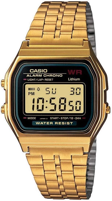 Casio Quartz, Casio Digital, Casio Vintage, Casio Classic, Casa Vintage, Unisex Bracelets, Classic Watches, Mens Gold, Casio Watch