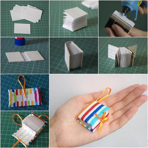 Wonderful DIY Mini Diary Book Keychain Mini Books Diy, Diary Book, Mini Craft, Mini Notebooks, Seni Origami, Diy Notebook, Cute Notebooks, Crochet Purse, Miniature Crafts