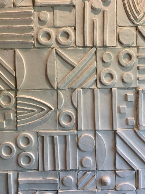 Midcentury Tile, Ceramic Tile Backsplash, Shapes Geometric, Custom Ceramic, Geometric Shapes Art, Handmade Ceramic Tiles, Ceramic Mosaic Tile, Cerámica Ideas, Handmade Tile