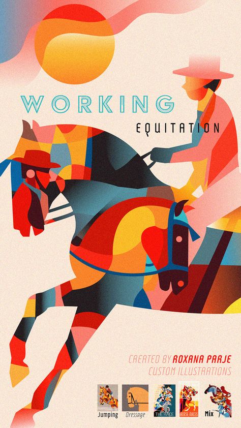 Equestrian Illustrations :: Behance Illustration Adobe Illustrator, Horse Coloring, Custom Illustration, Horse Racing, Freelancing Jobs, Equestrian, Adobe Illustrator, Illustrator, Horses