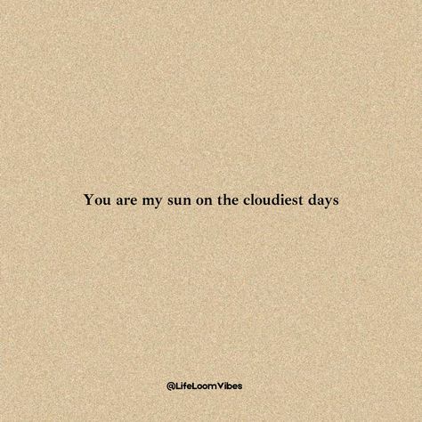 You are my sun on the cloudiest days. ☀️🌈 Even when life gets tough, your presence brightens everything up. Thank you for being my light and my strength. Tag your sunshine and let them know how much they brighten your life! 💕 Follow us for more inspiring thoughts and positive vibes @lifeloomvibes! 🙌✨ Don't forget to: 👍 Like 🔄 Share 💬 Comment 🔖 Save {SelfHealth IndianInspiration SelfLove SelfCare LifeLessons Life Goal} #Love #RelationshipGoals #Sunshine #TrueLove #CoupleGoals #InLove ... You Are The Light Of My Life, Quotes Aesthetic Sun, Be The Sunshine Quotes, You Are My Sunshine Quotes, Sun Love Quotes, Sun Light Quotes, Your Presence Quotes, Sunshine Person Aesthetic, Sunshine Quotes Positive