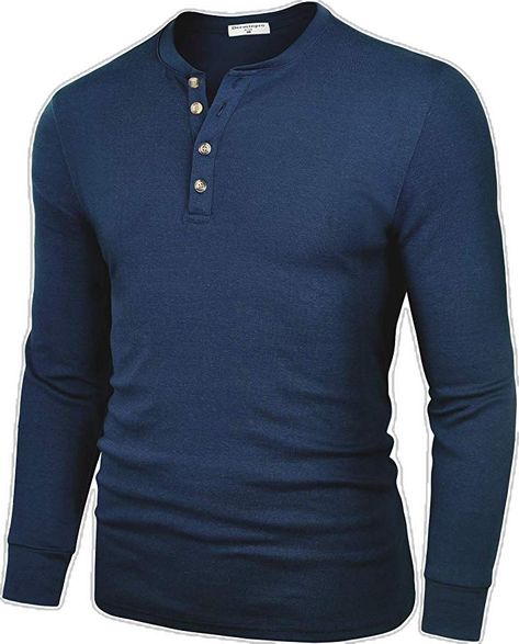 Guys Henley Outfit, Henley Top Men, Henley Shirt Men's, Long Sleeve Shirts Men, Mens Long Sleeve T Shirt, Blue Outfit Men, Long Sleeve Henley Men, Mens Long Sleeve Shirts, Dark Cyan