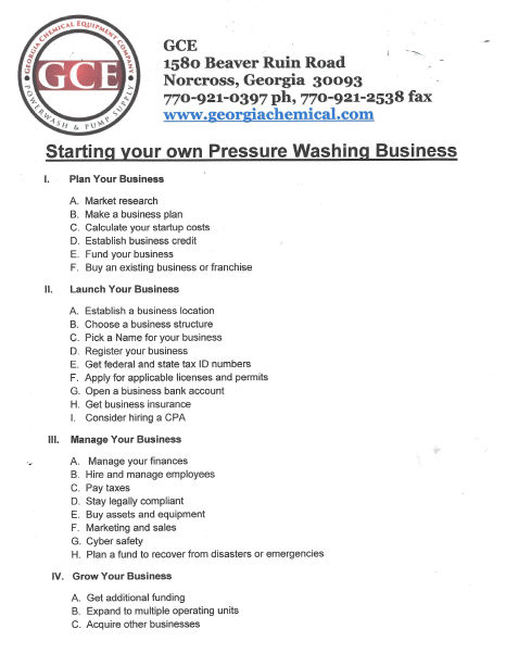 GCE giving the steps you need to take when starting your own pressure washing business. Pressure Washing Business Names, Pressure Washing Business Logo, Powerwashing Business, Power Washing Business, Pressure Washing Business, Making A Business Plan, Power Washing, Power Washer, Business Structure