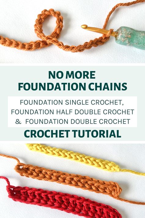 Best Yarns For Crochet, Foundation Crochet, Foundation Double Crochet, Crochet Learning, Crochet Hacks, Custom Crochet Hooks, Joining Yarn, Foundation Half Double Crochet, Foundation Single Crochet