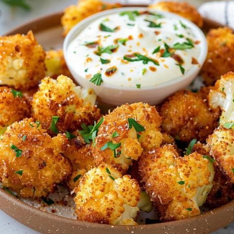 Golden Crispy Cauliflower Bites – Tasty Recipes Cauliflower Egg Bites, Cauliflower Nuggets Recipes, Golden Crispy Cauliflower Bites, Crunchy Cauliflower Bites, Baked Cauliflower Head, Cauliflower Appetizer Recipes, Cauliflower Bites Baked, Breaded Cauliflower Recipes, Fried Cauliflower Bites