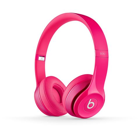 Beats Solo2 Headphones (Pink) | Beats by Dre ($185) ❤ liked on Polyvore featuring headphones, accessories, electronics, tech and earphone Dre Headphones, Cute Headphones, Beats Solo, Accessoires Iphone, Beats By Dre, Best Headphones, Earbud Headphones, Everything Pink, Dr Dre