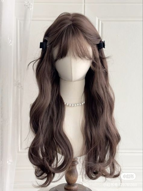 Pretty Hair Cuts, ماثيو ماكونهي, Girly Hairstyles, Hair Style Korea, Hair Inspiration Long, Kpop Hair, Long Hair Wigs, Ribbon Hairstyle, Hair Tutorials Easy