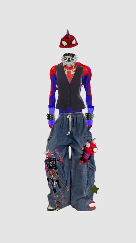 Spider punk outfit Spider Punk Outfit, Punk Outfit, Spider Punk