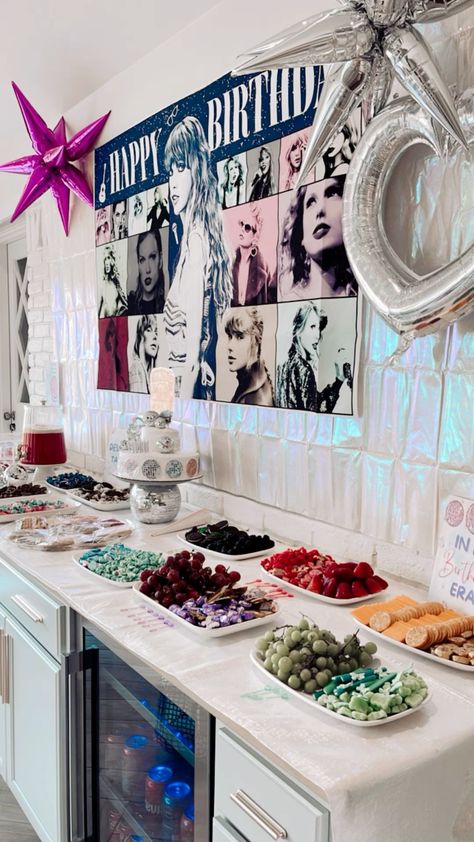 13 Taylor Swift Birthday, Taylor Swift Themed Party Decorations, Taylor Swift Era Party Theme, Taylor Swift Birthday Party Theme, Taylor Swift Eras Tour Party Ideas, Taylor Swift Cumpleaños, Swiftie Party Ideas, Eras Tour Birthday Party Ideas, Taylor Swift Party Theme