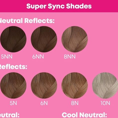 Matrix on Instagram: "FAVE IT ❤️ and SAVE IT 🔖. Here’s your guide to every 👏 single 👏 shade 👏 available in NEW Super Sync (you might even find a few of your faves have returned 😉). Added to our palette are four new NN shades (3NN, 5NN, 6NN, and 8NN) that offer super super coverage (complete coverage on hair with up to 75% of grays).   Which shade are you most excited about? (All is a perfectly acceptable answer).   *Super Sync is currently rolling out across Europe and will be available in North America in 2025.   #MatrixColor #SuperSync #SoColorSync #WarmHair #NewHairProduct #ColorWithConfidence #DemiColor" Matrix Color Sync Chart, Matrix Hair Color Chart, Hair Color Palette, Matrix Hair Color, Matrix Hair, Matrix Color, New Hair, Matrix, North America