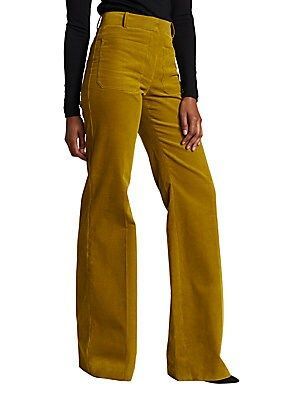 6a61d423d02a1c56250dc23ae7ff12f3desc54445312ri Corduroy Trousers, Wardrobe Tips, Outfits Chic, Nice Style, Straight Leg Trousers, Chic Fashion, Corduroy Pants, Victoria Beckham, Straight Leg Pants