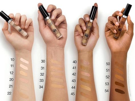 Make Up For Ever Ultra HD Light Capturing Self-Setting Concealer - CrystalCandy Makeup Blog | Review + Swatches Makeup Forever Concealer, Concealer Swatches, Redness Pimple, Hd Makeup, Liquid Concealer, Silk Lashes, Undereye Circles, Makeup Blog, Make Up For Ever