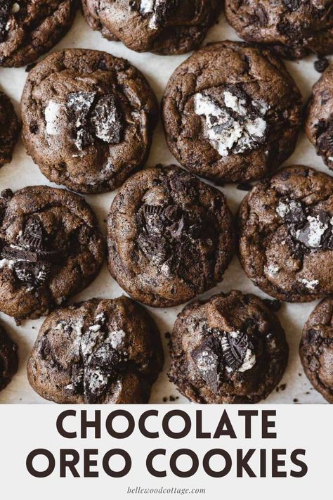 Chocolate Oreo Cookies, Small Batch Cookie Recipe, Oreo Cookie Cake, Cookie Ingredients, Oreo Cookie Recipes, Fall Cookie Recipes, Cocoa Powder Cookies, Ultimate Chocolate Chip Cookie, Basic Cookies