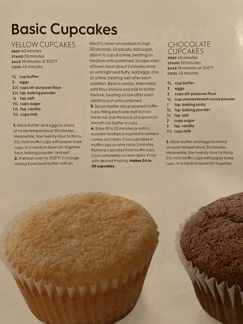 Basic Cupcakes, Basic Cupcake Recipe, Cake Pastries, Birthday Cake Decorating Ideas, Cupcake Baking, Cake Recipes Easy Homemade, Cookie Recipes Homemade, Sweet Dishes Recipes, Creative Birthday