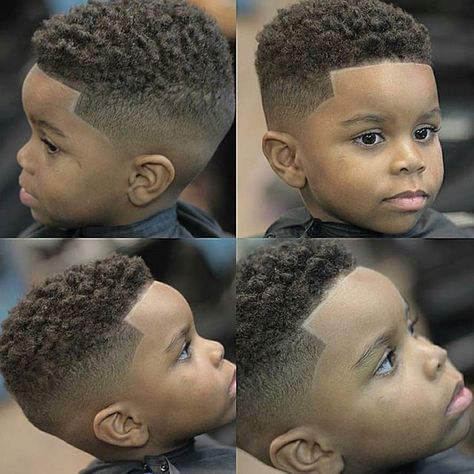 Black Boys Haircuts Kids, African American Boy Haircuts, Black Kids Haircuts, Lil Boy Haircuts, Faded Mohawk, Boys Haircuts Curly Hair, Boys Curly Haircuts, Black Boy Hairstyles