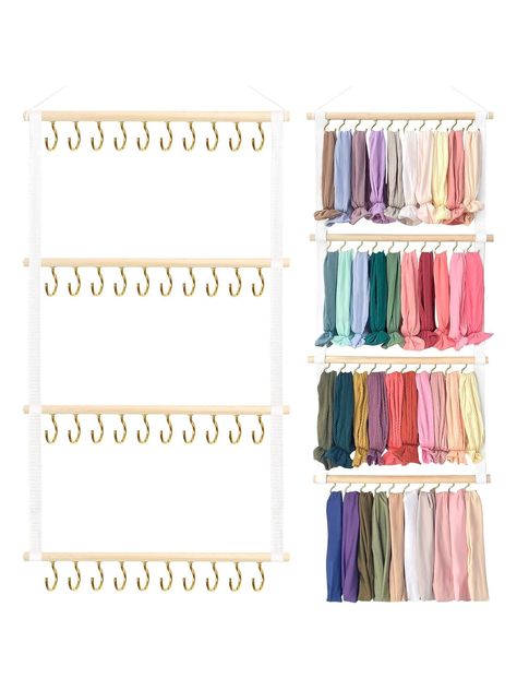 ♥ Save Time and Tangles ♥ The baby headband holder designed with 4 row 40 metal hooks (each row necklace holder has 10 hooks). Overall dimensions are 13.7" long by 30" high. Keep your headband and hair band organized and tangle-free, saving you tons of precious time! Pick the perfect piece in no time to compliment your outfit. ♥ Perfect Hair Accessories Holder ♥ This headband hanger enhances home decor well and adds glamorous elements to a bedroom or closet. When you use the headband organizer i Baby Headband Holder, Baby Headband Holders, Hair Bow Storage, Bow Storage, Decor For Nursery, Hair Accessories Holder, Headband Organizer, Hair Accessories Storage