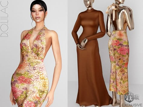 The Sims Resource - Liana Backless Sequined Midi Dress DO0323 Sims4 Prom Dress Cc, Sims 4 Halter Dress, Sims 4 Midi Dress, Sims 4 Maxi Dress Cc, Sims 4 Cc Dresses Casual, Sims 4 Party Dress, Sims 4 Prom Dress Cc, Sims Fits, Dress Sims 4 Cc