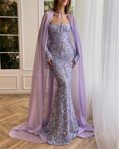 Prom Dress With Shawl, Sun Gown, Ivy Gown, Sunset Gown, Symphony Dress, Summer Vine, Brocade Gown, Celestial Dress, Lavender Gown