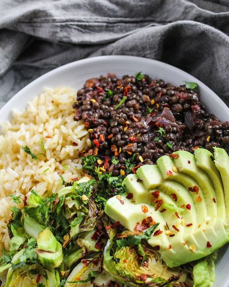 Jamaican Inspired Jerk Lentils Jerk Lentils Vegan, Jerk Lentils, Ital Food, Spiced Lentils, Cheap Vegan, Jamaican Cuisine, International Dishes, The Carribean, Grain Bowls