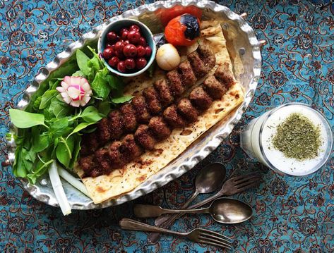 Iranian Chelo Kebab | a trip to Iran with Iran Destination, Iran Tour Operator Beef Koobideh Recipe, Koobideh Recipe, Chelo Kebab, Afghanistan Food, Iranian Dishes, Afghan Food Recipes, Iran Food, Iranian Cuisine, Persian Cuisine