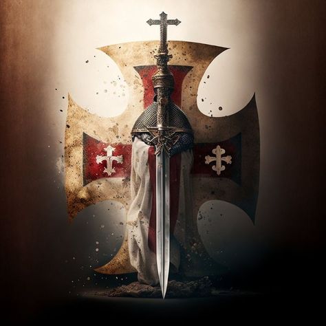 Templar Knight Tattoo, Crusader Wallpaper, Knights Templar Symbols, Temple Knights, Whatsapp Wallpapers Hd, Knight Tattoo, Crusader Knight, Castle Decor, Warrior Tattoos