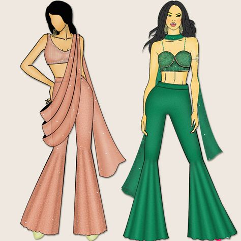 Indowestern Dress Illustration, Indowestern Fashion Illustration, Indowestern Illustration, Indo Western Illustration, Bd Design, Adopt A Puppy, Fashion Sketch Template, Fashion Sketches Men, Fashion Illustration Poses