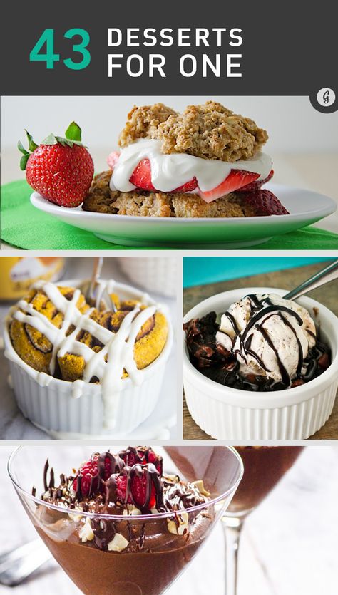 43 Ridiculously Delicious Single-Serving Desserts #dessert #recipes #chocolate Desserts For One, Dessert Recipes Chocolate, Recipe For 1, Small Batch Baking, Coconut Dessert, Single Serve Desserts, Single Serving Recipes, Dessert For Two, Recipes Chocolate