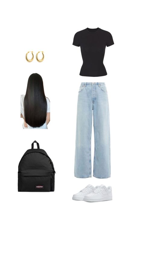 Back To School Outfits Clean Girl, Back To School Clean Girl, Clean Girl School Outfits, Clean Girl Outfits For School, 6th Grade Outfits, Outfit Inspo School, Clean Girl Outfit, Basic Girl Outfit, Slay Outfits