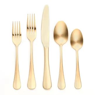 Silverware & Flatware : Target Gold Utensils, Gold Silverware, Dining Room Updates, Stainless Steel Silverware, Gold Cutlery, Dining Ware, Stainless Steel Utensils, Gold Flatware, Dinner Guest