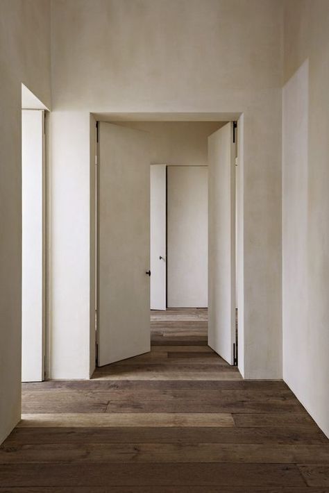 kinfolk_vol21_onprivacy_01: Wooden Floors, Empty Room, Wood Flooring, White Walls, Hallway, Flooring, Wood, White, Instagram