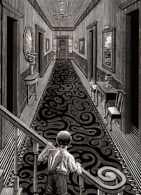 One Point Perspective Room, Room Perspective Drawing, 1 Point Perspective Drawing, 2 Point Perspective Drawing, Perspective Room, Scratchboard Drawings, 1 Point Perspective, Perspective Sketch, Scratchboard Art