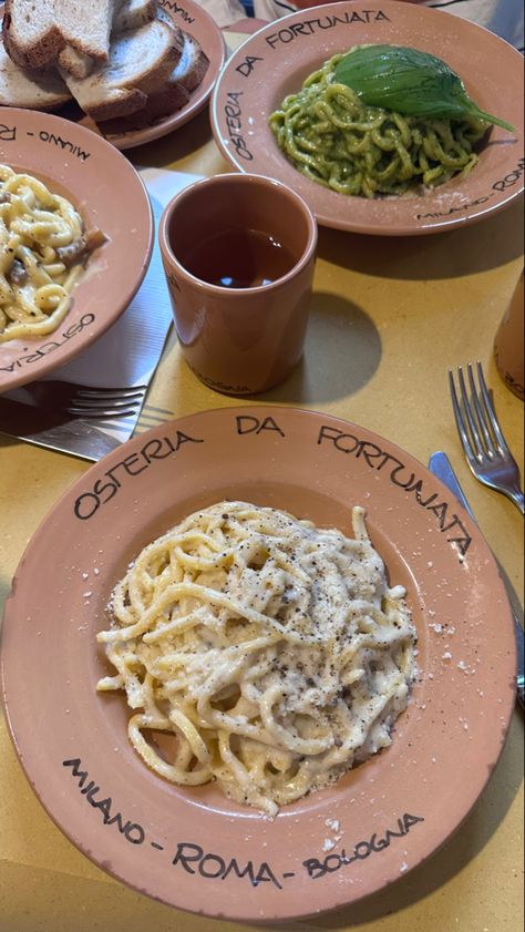 Pasta from famous restaurant Food In Milan Italy, Milan Italy Aesthetic Food, Food From Italy, Life In Milan, Milan Italy Food, Italy Pasta Aesthetic, Italy Aesthetic Milan, Italy Food Aethstetic, Milano Italy Aesthetic