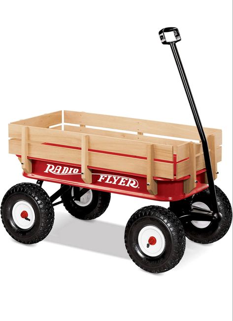 Radio Flyer 36" All-Terrain Steel & Wood Wagon Radio Flyer Wagon, Wood Wagon, Radio Flyer Wagons, Radio Flyer, Steel Wood, Wagons, Wooden Toy Car, Wooden Toys, Toy Car