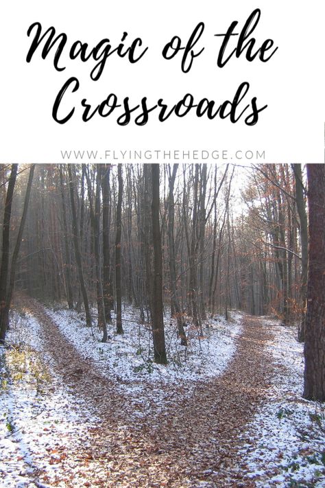 Crossroads have long been associated with witchcraft and is especially present in hedgecraft. Witches will use crossroads for rituals or to dispose of spell remains. Crossroads also serve as a place to communicate with spirits and hedge ride. Click this pin to read more about crossroads and the role they play in witchcraft and the magic they harbor! Crossroads Witchcraft, Crossroads Aesthetic, Hedge Riding, Crossroads Magic, Beginners Witchcraft, Communicate With Spirits, Goddess Hekate, Papa Legba, Witchcraft Spells