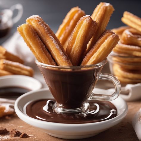 #easyrecipe #churros #desert #sweet #chocolate #easychurros #mexcian #spanish #latin #cooking #easydesert #pinterest #homemade Mexican Comfort Food, Chocolate Dipping Sauce, Churros Recipe, Mexican Street Food, Mexican Chocolate, Warm Chocolate, Late Night Snacks, Crispy Treats, Sweet Chocolate