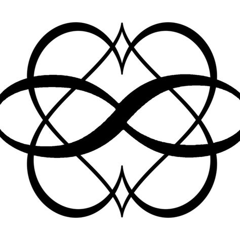 This isn't the official Poly symbol but it is widely used by most polyamory people. I want to get this as a tattoo. Maybe tweak it a little. Celtic Soulmate Tattoo, Celtic Soulmate Symbol, Polyamory Tattoo, Soulmate Tattoo Symbol, Soulmate Symbol, Infinite Love Tattoo, Infinity Heart Symbol, Celtic Mandala, Infinity Hearts