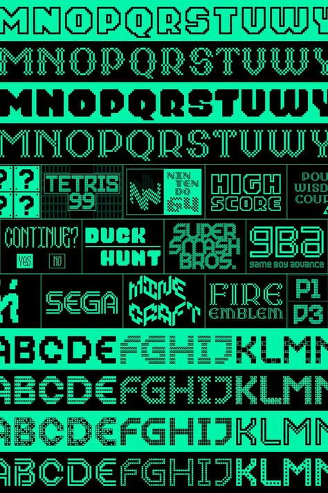 Gamer Branding, Video Game Font, Sci Fi Fonts, Bubble Video, Game Font, Gamer Party, Pixel Font, Rose Gold Wallpaper, Web Fonts