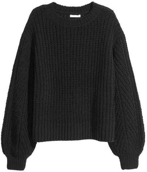 H&M Loose-knit Sweater Png Clothes, Rock Outfit, Pullover Outfit, Loose Knit Sweaters, Black Knit Sweater, Mode Kpop, Modieuze Outfits, Oversized Pullover, Cute Sweaters