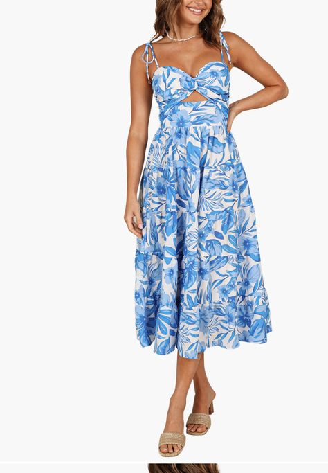 Guide to the perfect floral summer midi dresses to elevate your style this season. From elegant garden parties to casual sunny days, find your ideal match for comfort, style, and versatility. Summer Dress | Sundress | Cute Dress | Beach Dress | Sun Dress | Midi Dress | Flower Dress | Spring Fling Dress | Floral Summer Midi Dresses | Floral Summer Midi Dress | Floral Midi Dress | Floral Midi Dresses | Floral Midi Dress Outfit | Floral Midi Dresses Casual | Floral Midi Dress Outfit Summer Rose Midi Dress, Satin Dresses Long, Resort Dresses, Essential Dress, Usa Dresses, Blue And White Dress, Women Rising, Twist Knot, Tiered Midi Dress