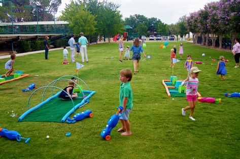 An Adorable Golf Birthday Par-TEE! | Nico and Lala Golf Birthday Party Ideas, Put Put Golf, Mini Golf Birthday Party, Mini Golf Party, Golf Party Games, Golf First Birthday, Golf Birthday Party, Golf Style, Miniature Golf Course