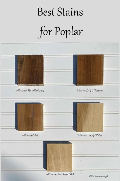 Poplar Cabinets Stained, Wood Stain On Poplar, Best Stains For Poplar Wood, Raw Wood Stain Colors, Poplar Stained Wood, Wood Stain Trends 2023, Weathered Oak Stain On Poplar, Best Stain For Poplar Wood, Stain Poplar Wood