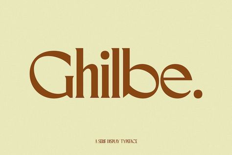 Hello, this time we would like to introduce a new product. namely “Ghilbe“, a Serif display font that has a classic, feminine, and elegant style wrapped with a beautiful Alternate stylist. The Ghilbe font is perfect for various projects like logos & branding, invitations, stationery, wedding designs, social media posts, advertisements, printed quotes, product packaging, […] Get your free download of the Ghilbe Font now at FreeFontDL - Free Font Download! Wedding Packaging Design, Display Serif Font, Font Names Style, Writing Fonts Free Hand, Serif Logo Font, Modern Free Fonts, Free Display Fonts, Book Fonts, Logo Fonts Free