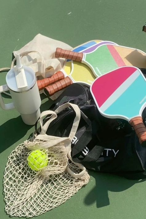 Aesthetic Photo Instagram, Sporty Photoshoot, Designs Aesthetic, Pickleball Gifts, Ball Aesthetic, Outdoor Exercise, 5 Senses, Pickleball Gift, Sports Aesthetic