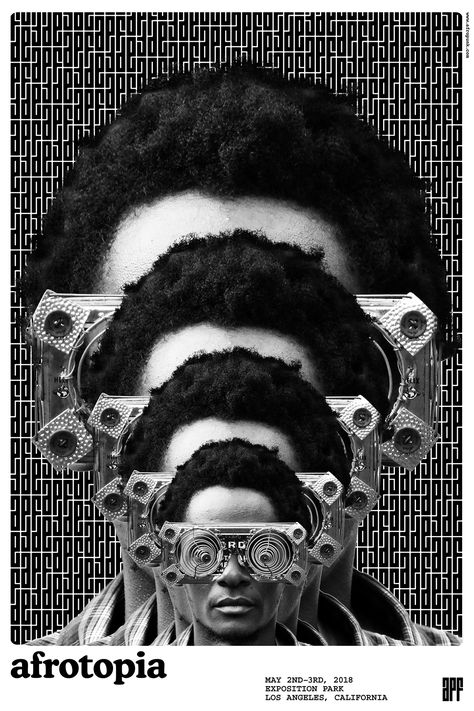 AFROPUNK Festival on Behance Afropunk Festival, Afro Futurism, Adobe Design, Poster Series, College Design, Creative Poster Design, Afro Punk, Black And White Posters, School Project